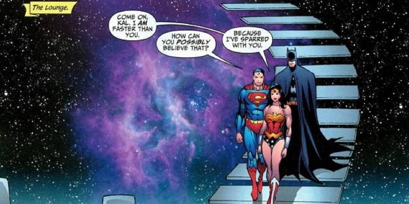 Wonder Woman Banter Sneller dan Superman JLA