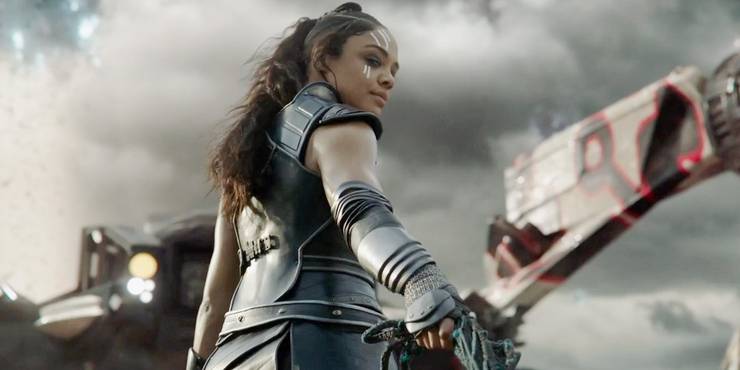 Tessa Thompson as Valkyrie in Thor: Ragnarok