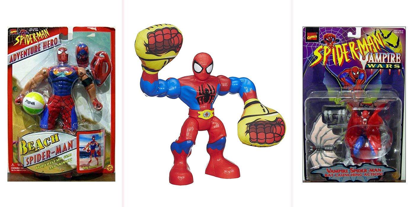 weird spiderman toys