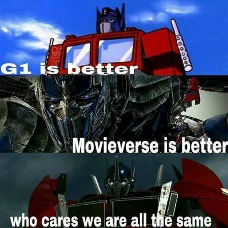 Transformers Cartoons Vs Movies Memes Cbr
