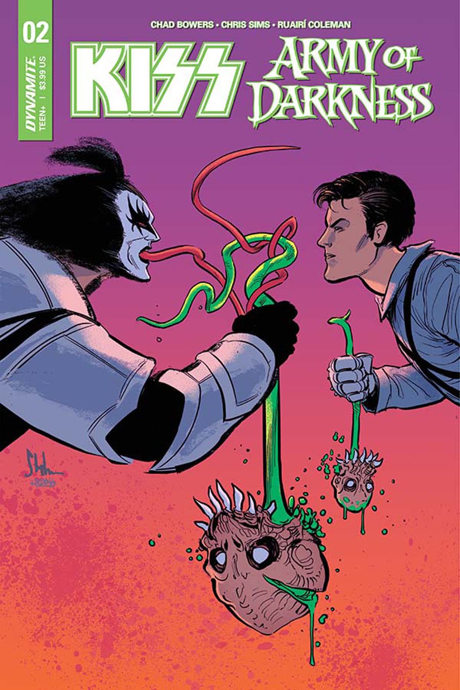 DYNAMITE ENTERTAINMENT//2018 KYLE STRAHM COVER A KISS//ARMY OF DARKNESS #1