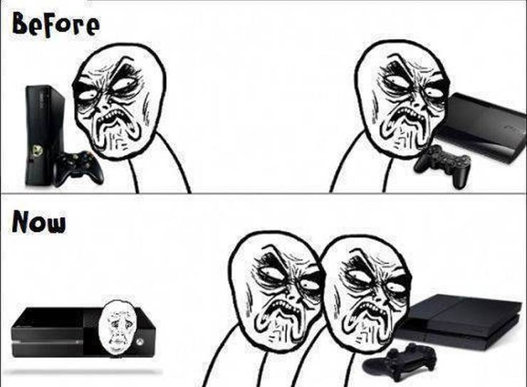 Console Wars 15 Xbox Vs Playstation Memes Cbr