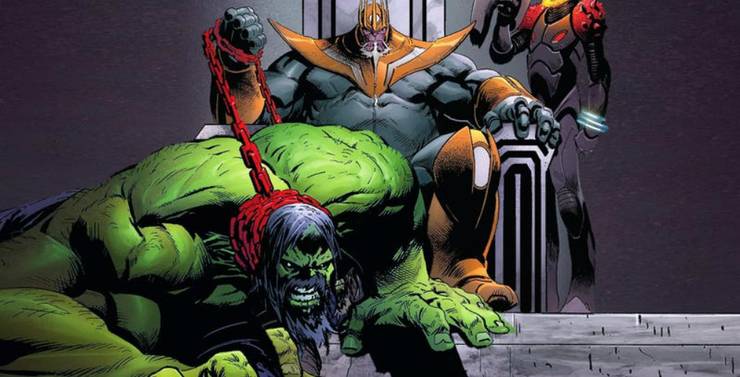 10 Disgusting Thanos Moments From Comic Books We Are Glad MCU Didn't Show Us 12 Old King Thanos Comic Hulk Pet Chained.jpg?q=50&fit=crop&w=740&h=377&dpr=1