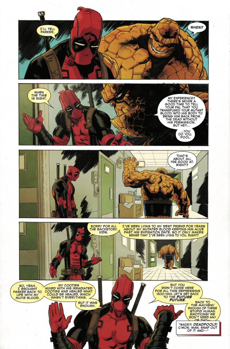 Peter Parker And Wade Wilson Are Blood Brothers In Spider