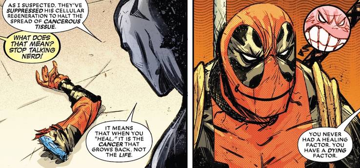 Deadpools Healing Factor Is No Longer A Healing Factor Cbr