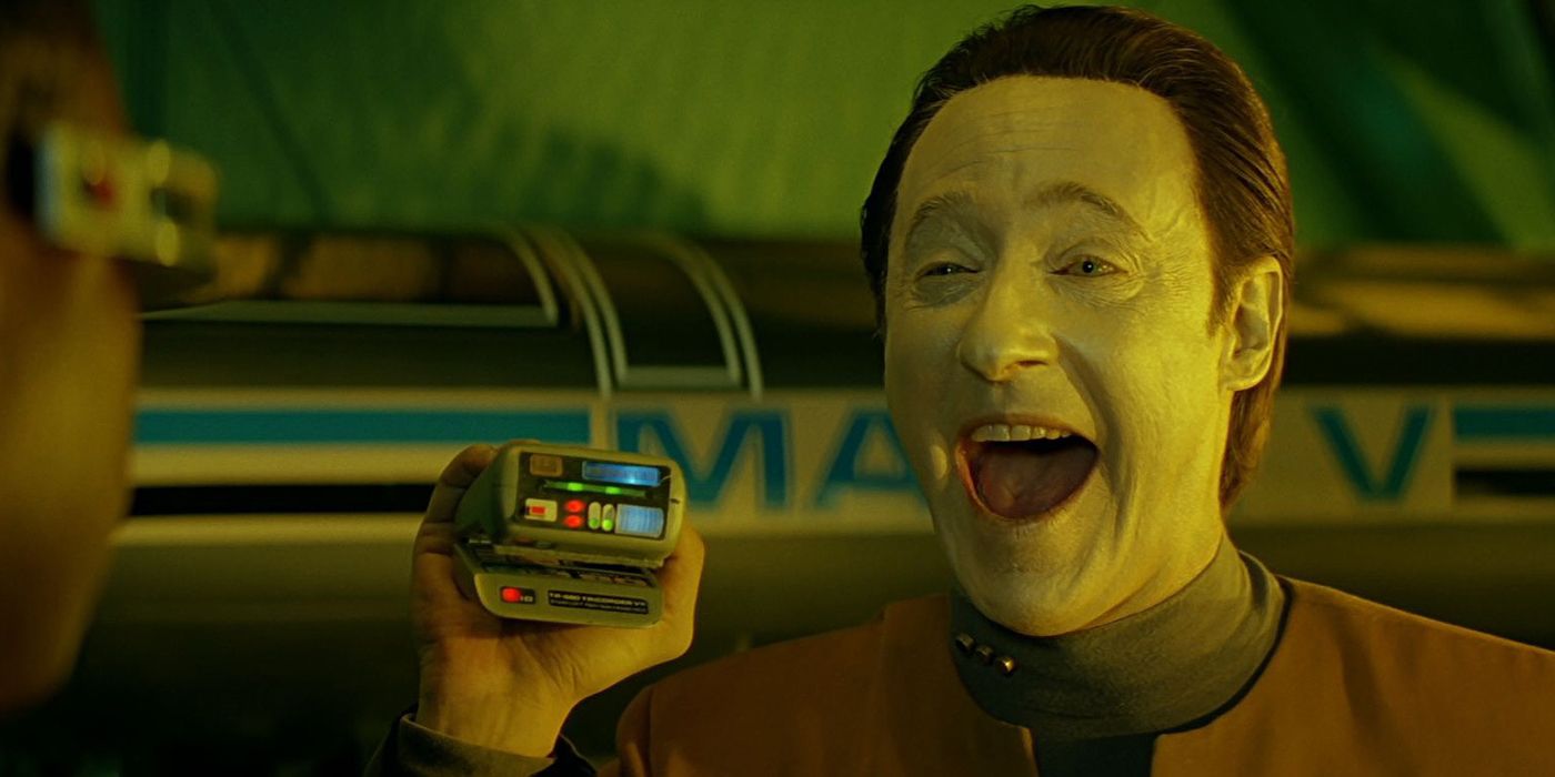 Data with tricorder generations