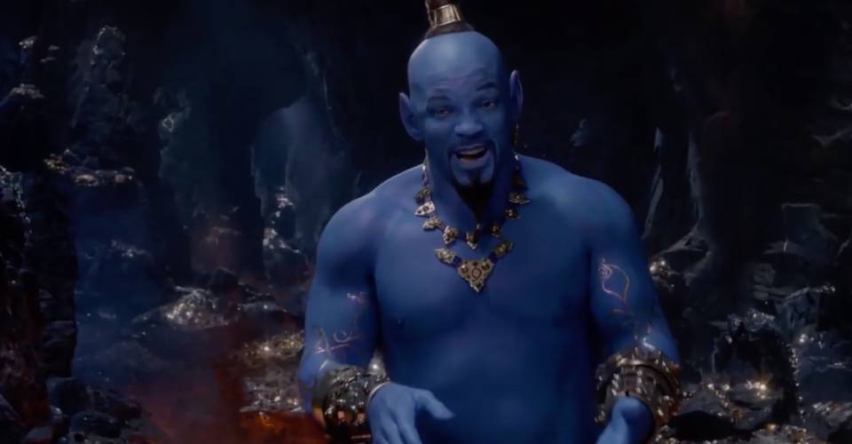Genie S Not Blue On Disney S Aladdin Poster Cbr