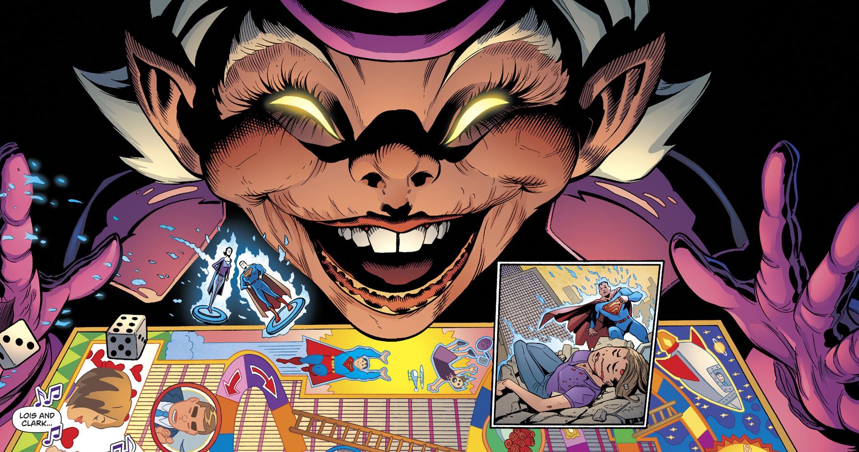 Despite the short and stumpy appearance of Mr. Mxyzptlk, he has unlimited powers and can even destroy Superman.