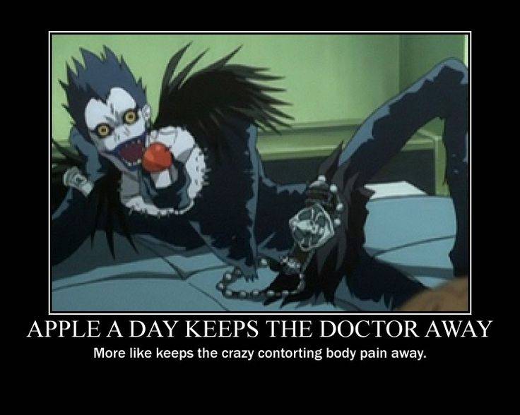 Death Note Ryuk Eating Apples Anime Wallpapers