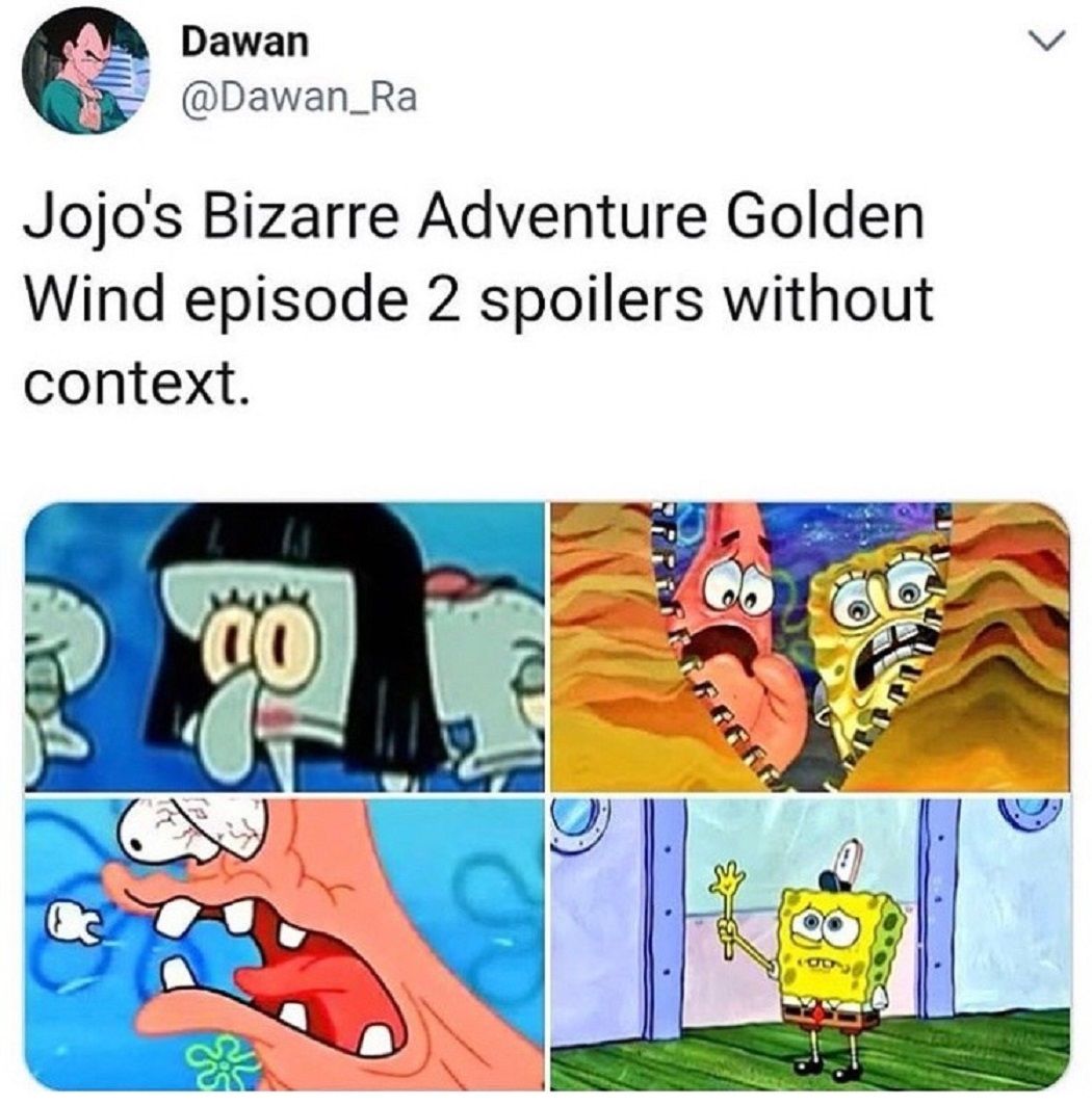Jojo 10 Golden Wind Memes That Are Too Hilarious For Words Cbr