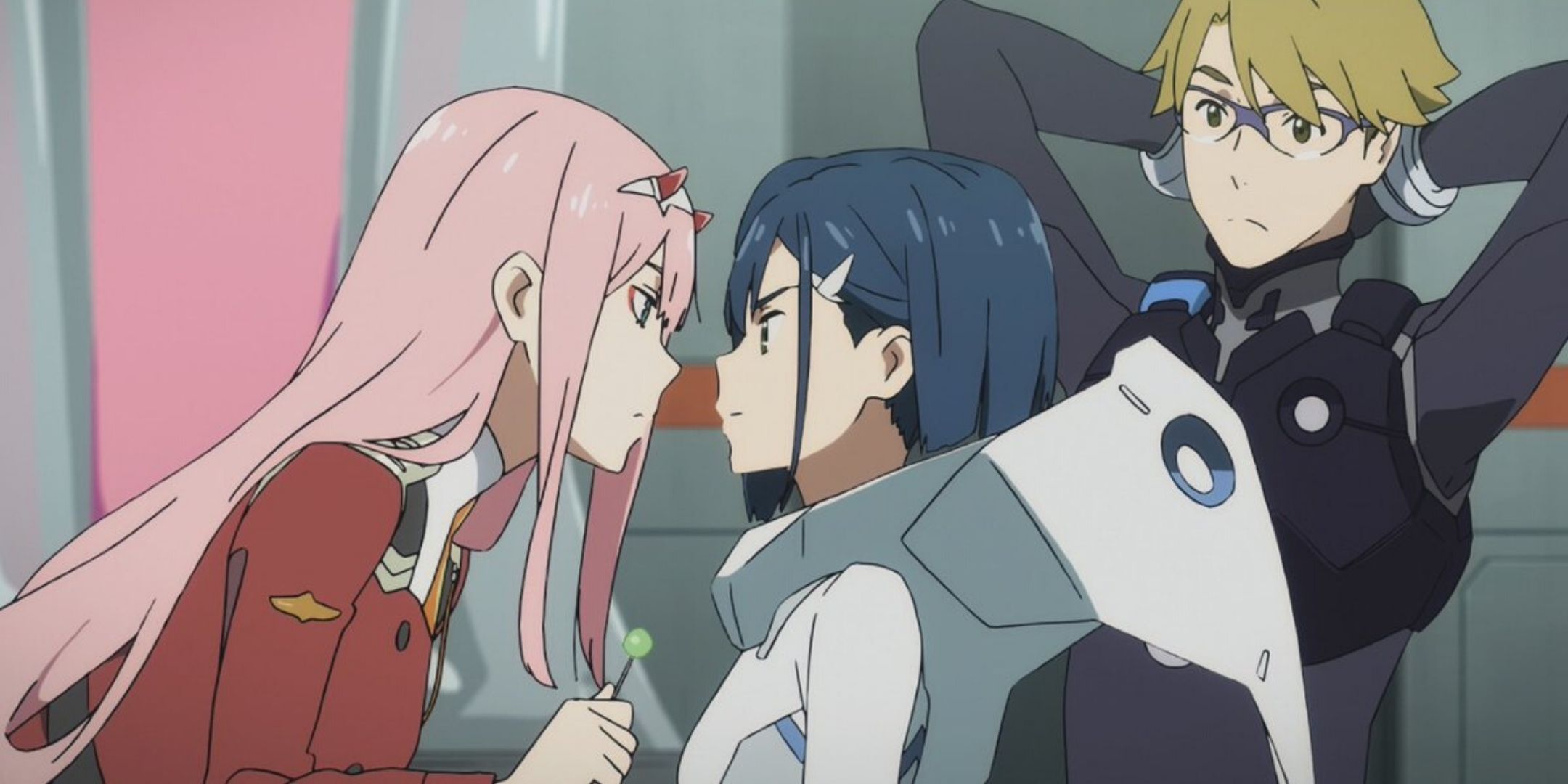 Image result for darling in the franxx hiro and zero two