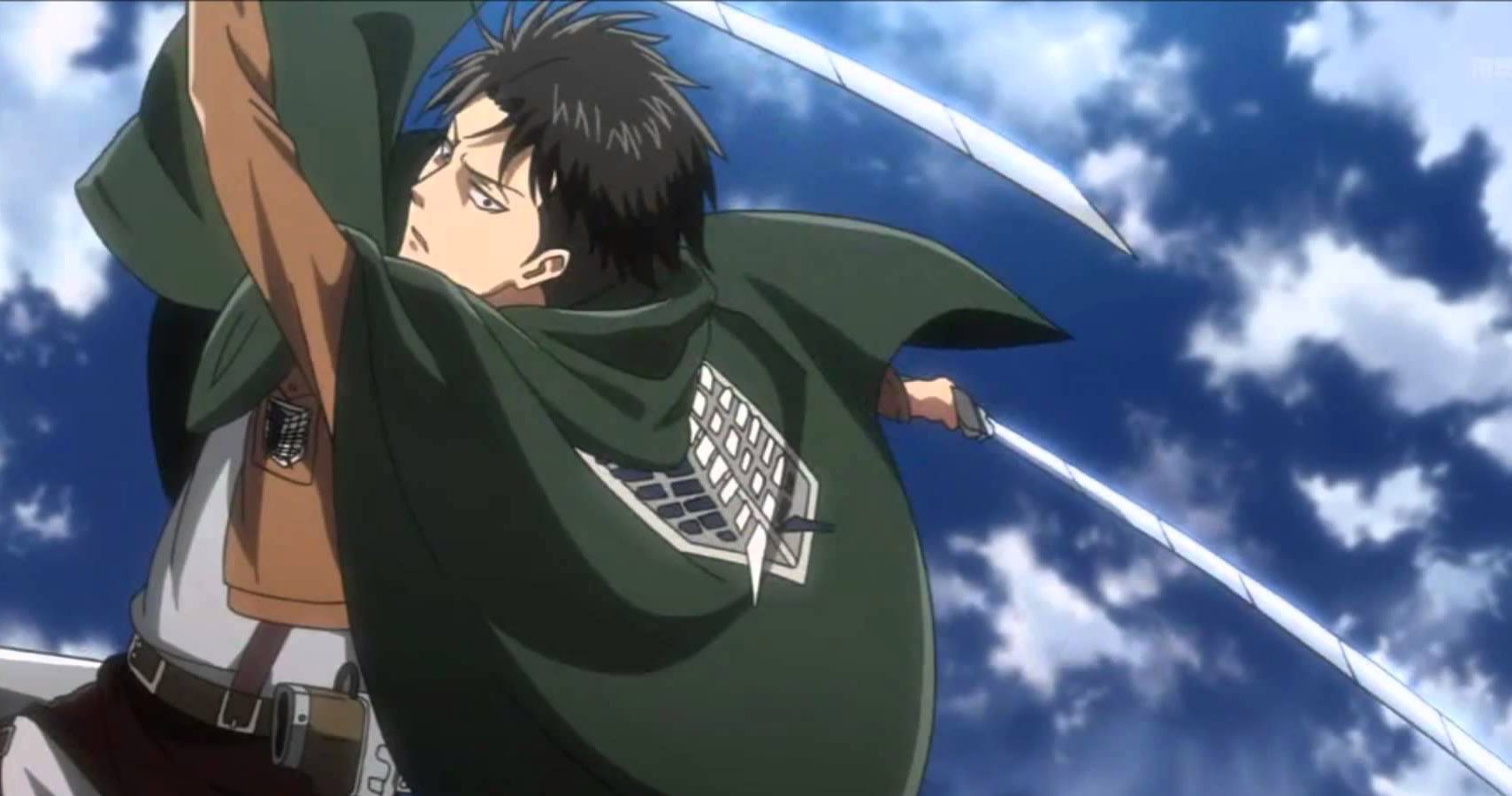Attack On Titan Levi Attack On Titan Levi Ackerman With Swords Face