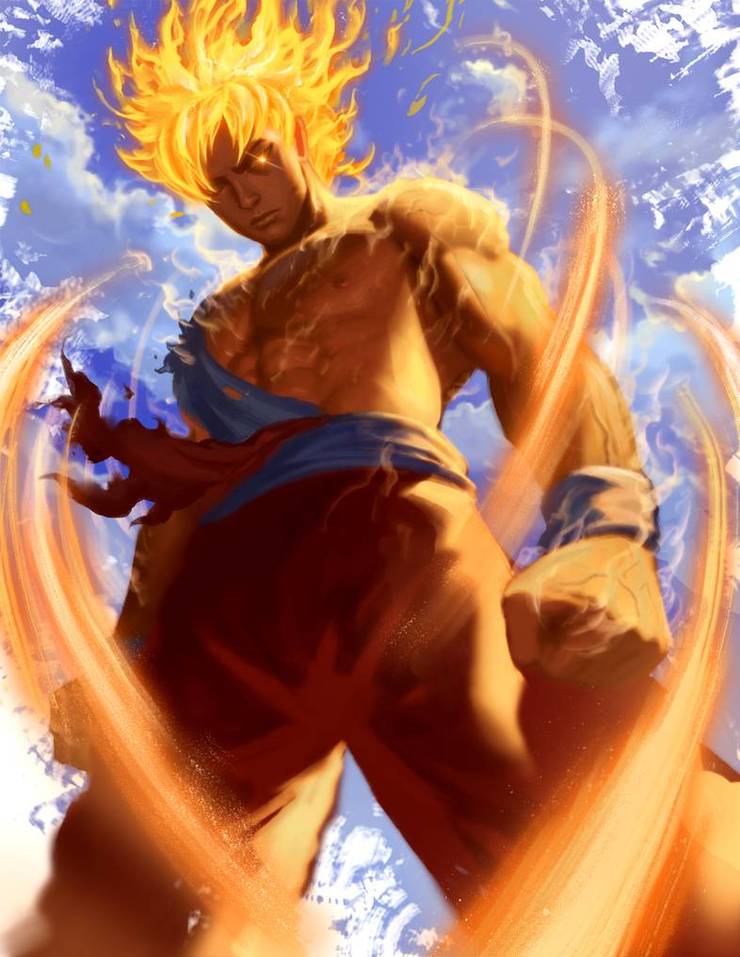 Top 10 Wicked Cool Goku Fan Art. - Animated Times