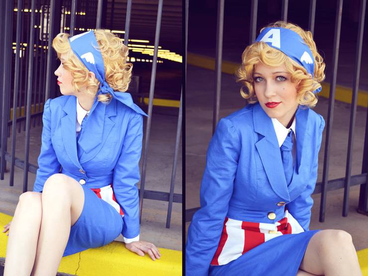female captain america cosplay 6
