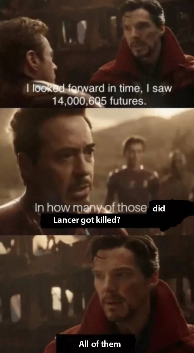 Fate The 10 Most Hilarious Memes About Lancer Dying Cbr