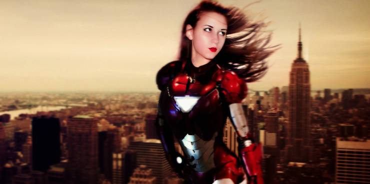 Genderbend Iron Man by AlenLav Cropped