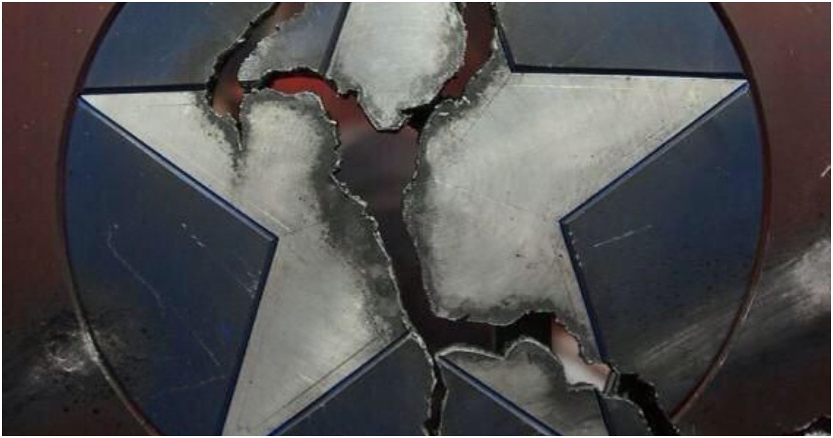 captain america broken shield prop