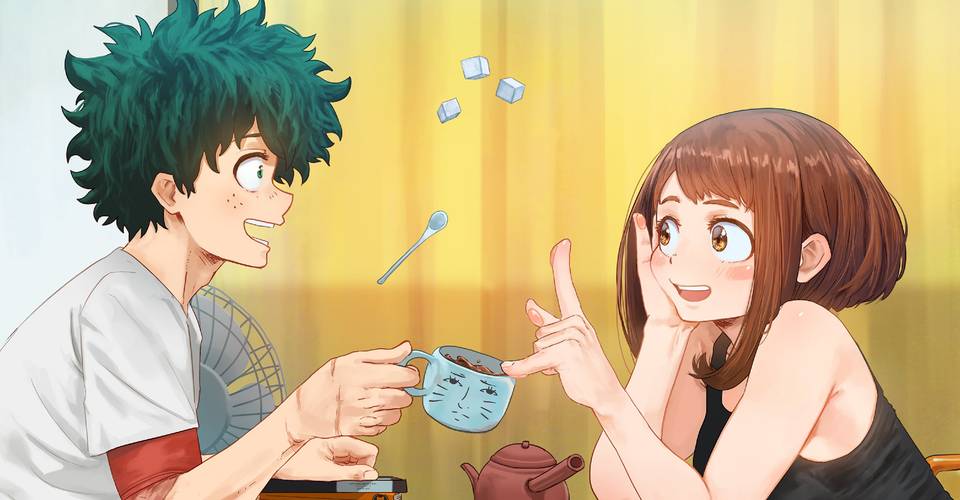wallpapers Deku X Uraraka Ship Fanart my hero academia 10 pieces of izuku