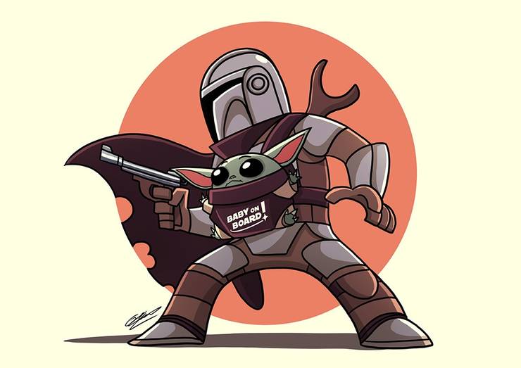 Star Wars 10 Incredible Pieces Of The Mandalorian Fan Art That Are Out Of This World