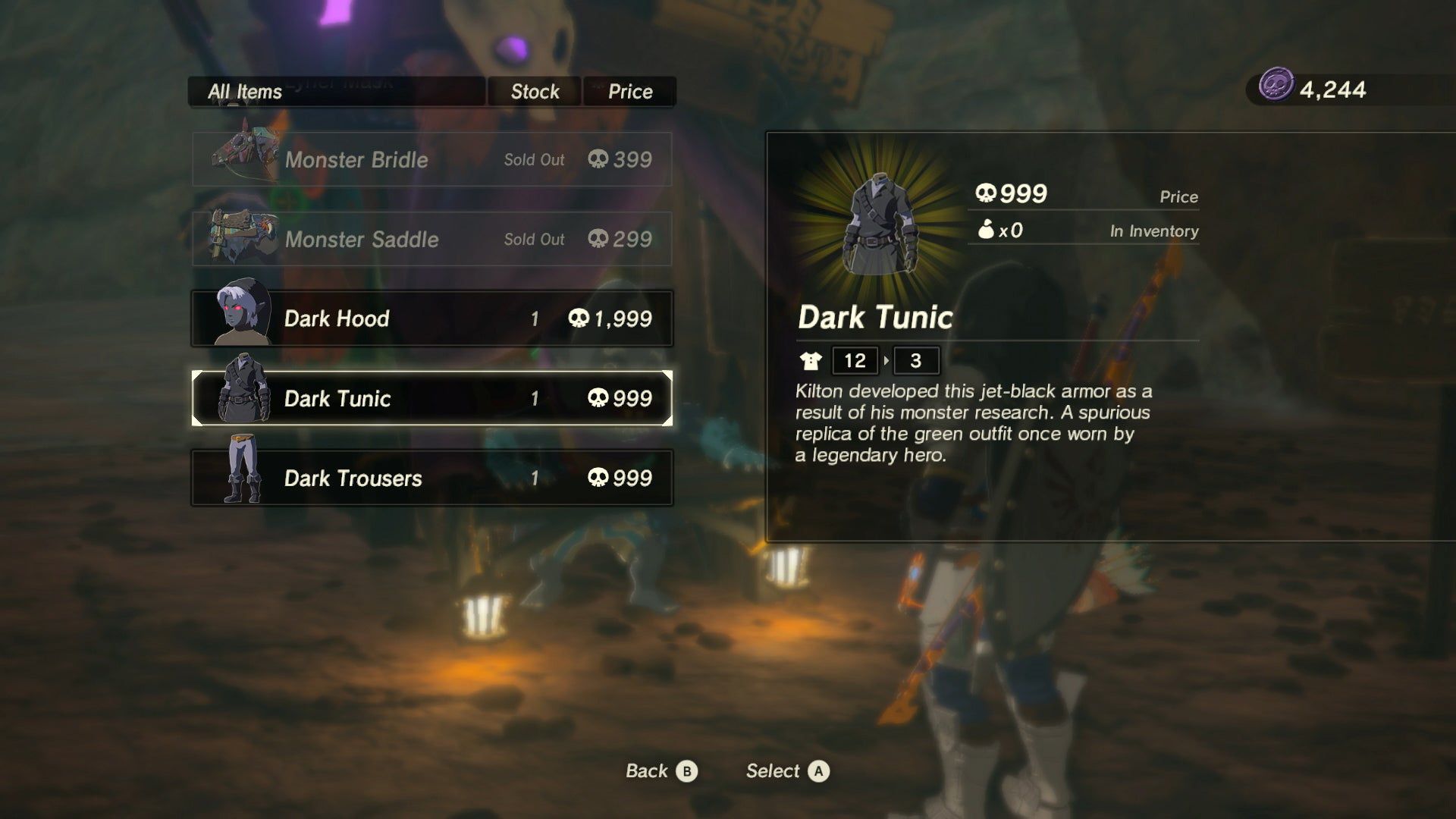 how to get dark link armor