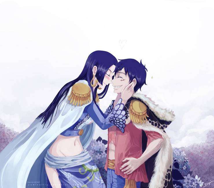 One Piece 10 Pieces Of Luffy Boa Fan Art That Are Totally Romantic