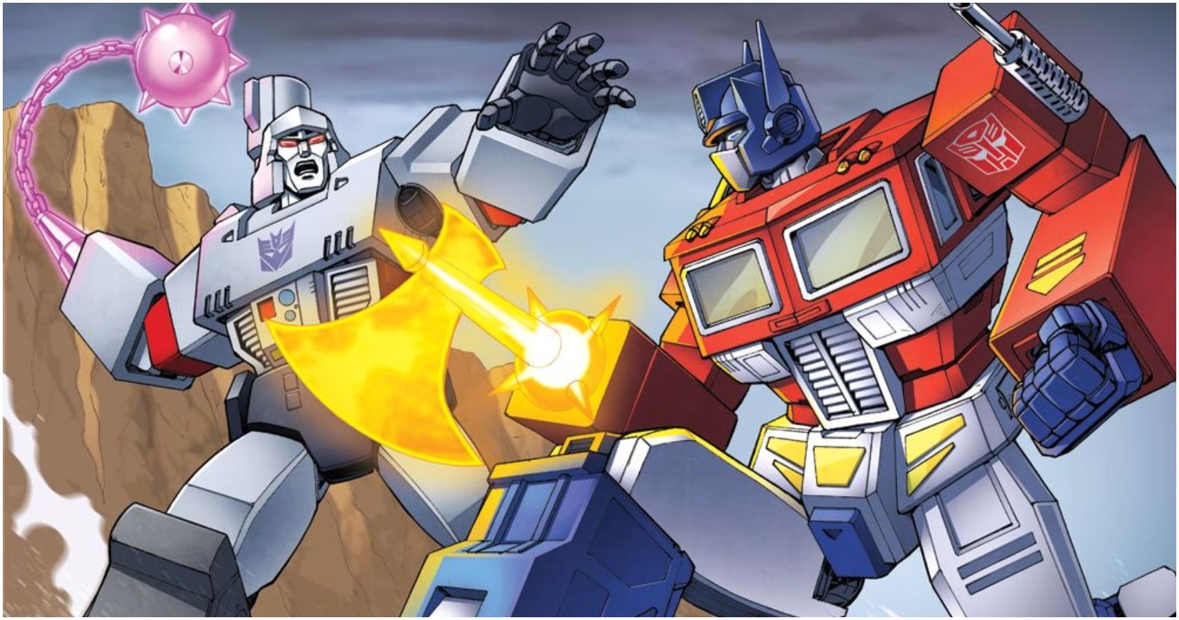 Optimus vs Megatron Banner