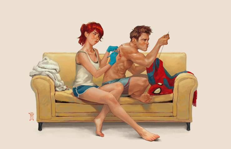 Peter Parker Mary Jane Stitches