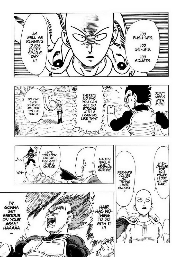 Rambut Buat Crossover Saitama vs Vegeta Makin Panas! - Greenscene