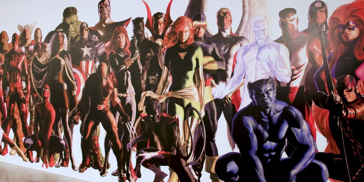 Watch Alex Ross Craft the 'Timeless' Marvel Comics Office Mural