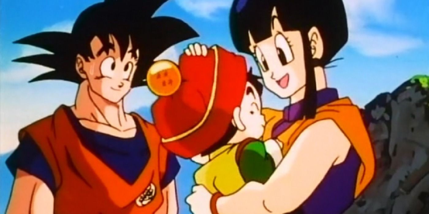 Dragon Ball Z Chi Chi Holds Baby Gohan Feature Image