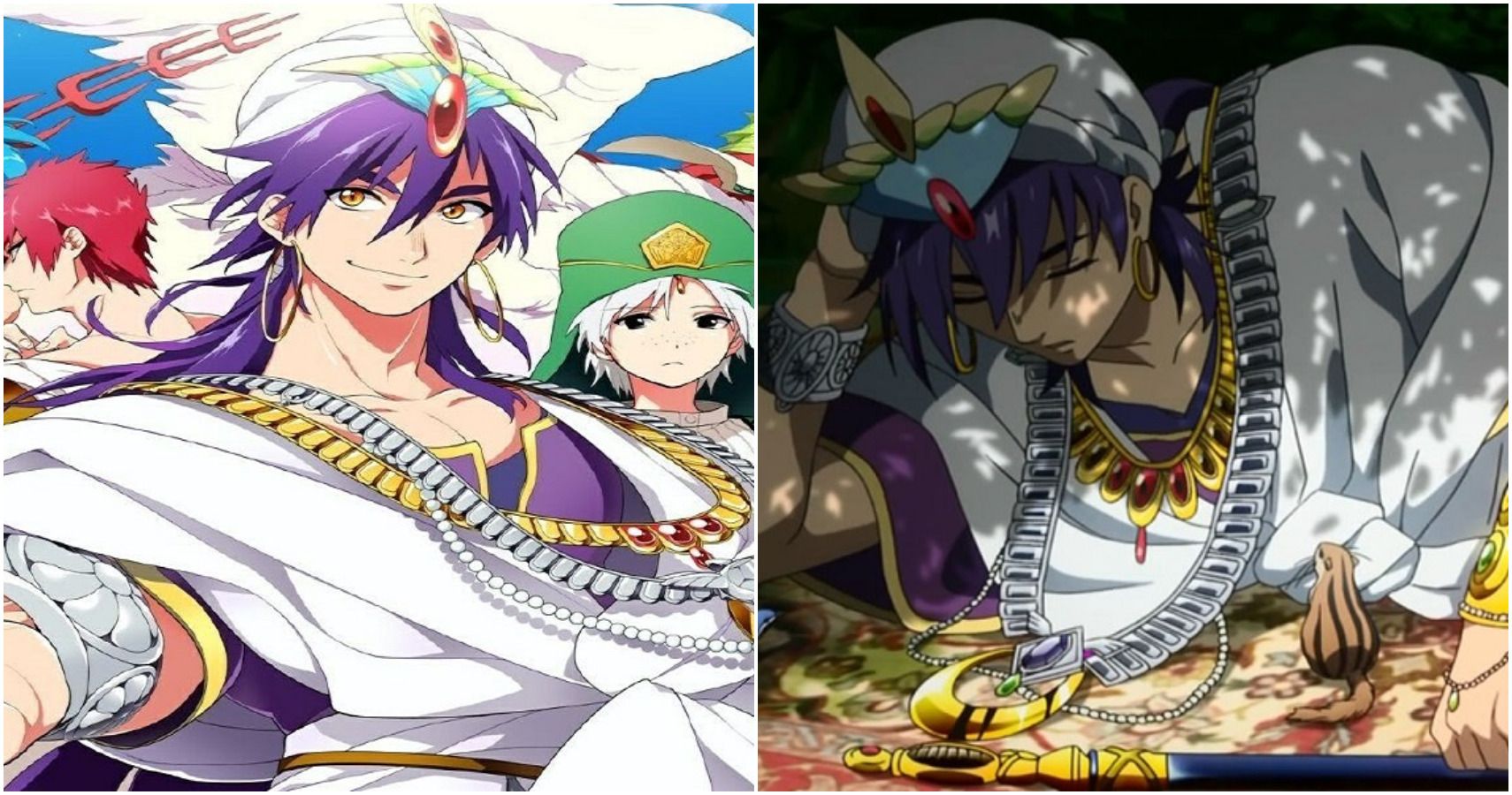 what chapter of the manga does magi the anime leave off