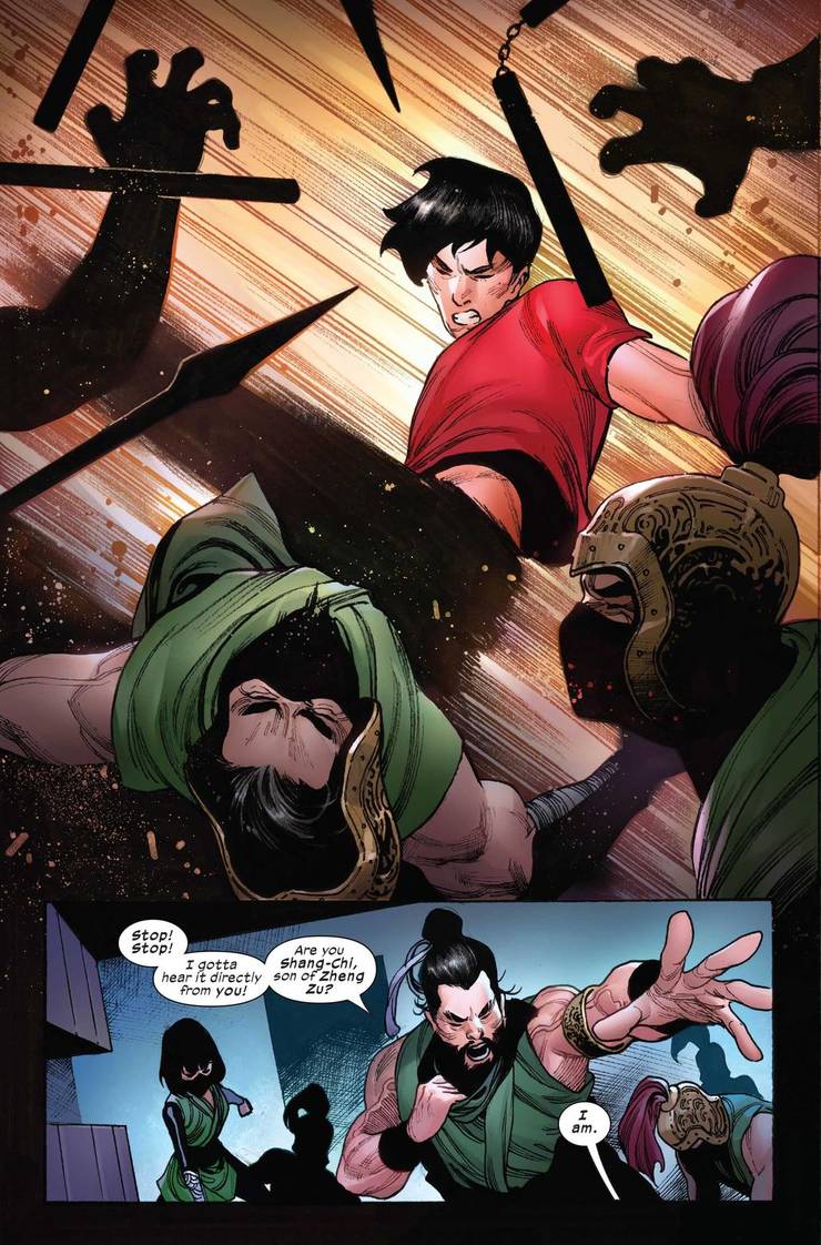 Shang Chi Battles A Brand New Marvel Villain Group In First Issue Preview