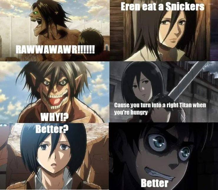 Featured image of post Attack On Titan Meme References Eren is the main protagonist of attack on titan