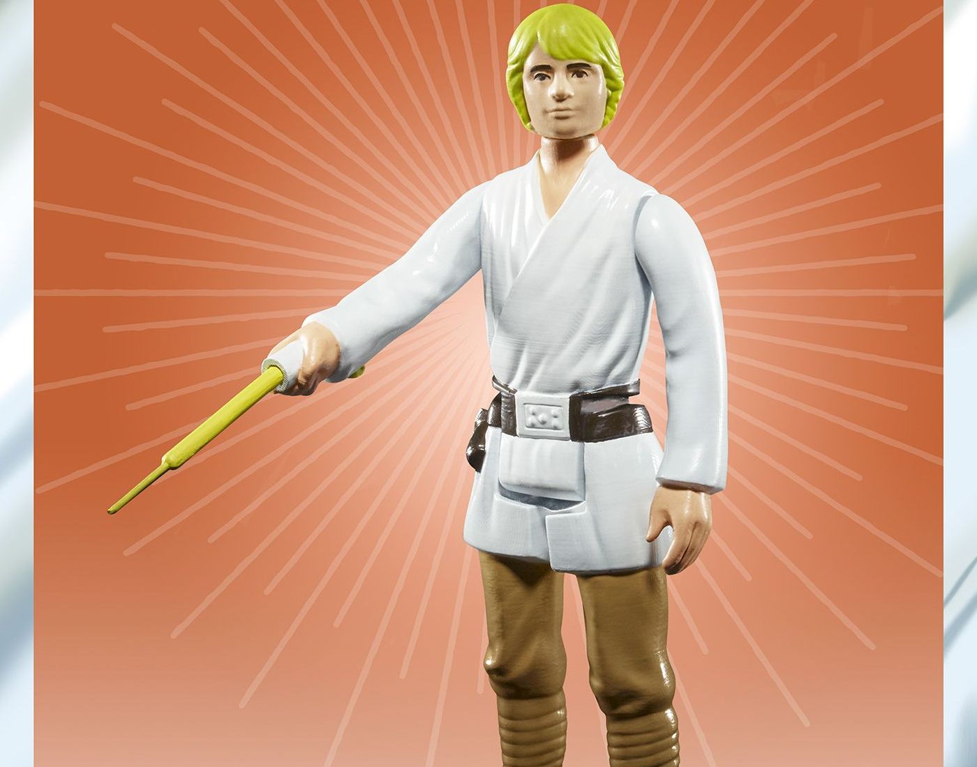 luke skywalker figure yellow lightsaber