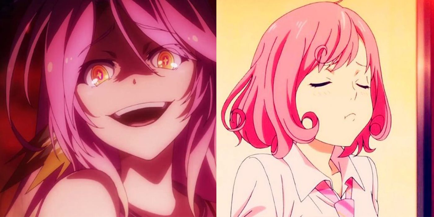 Pink hair anime girl