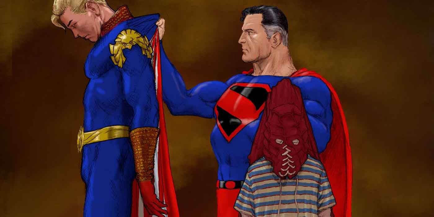 Superman Destroys Homelander And Brightburn In Fan Art Cbr