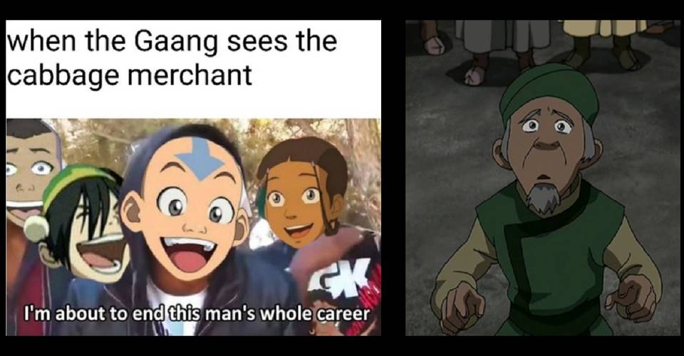 Avatar The Last Airbender The 10 Best Cabbage Man Memes Cbr