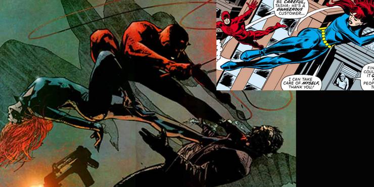 Marvel: 7 Characters Who Were Romantically Involved With Black Widow 3 Black Widow's relationship in Marvel: Daredevil