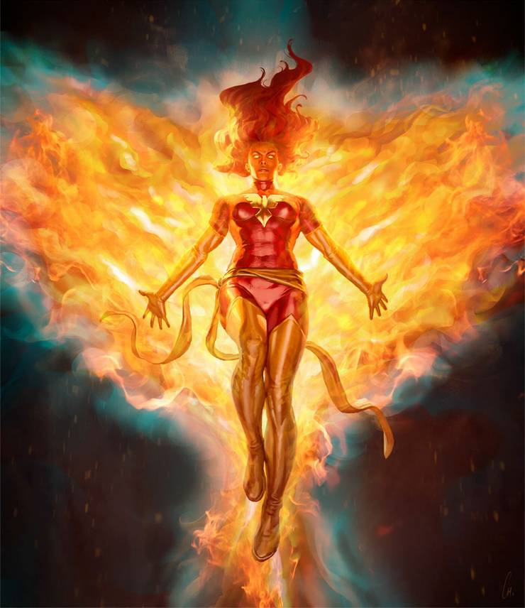 X-Men: 10 Dark Phoenix Fan Art Pics That Would Panic Even The Galactus 15 Dark Phoenix Pics Xavier Charro