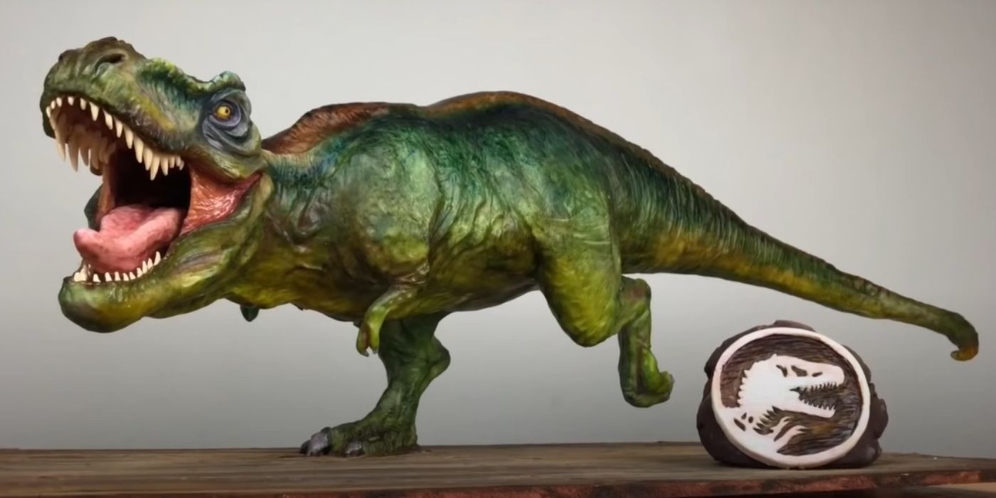 Jurassic World Camp Cretaceous T Rex Cake Looks Delicious And Deadly
