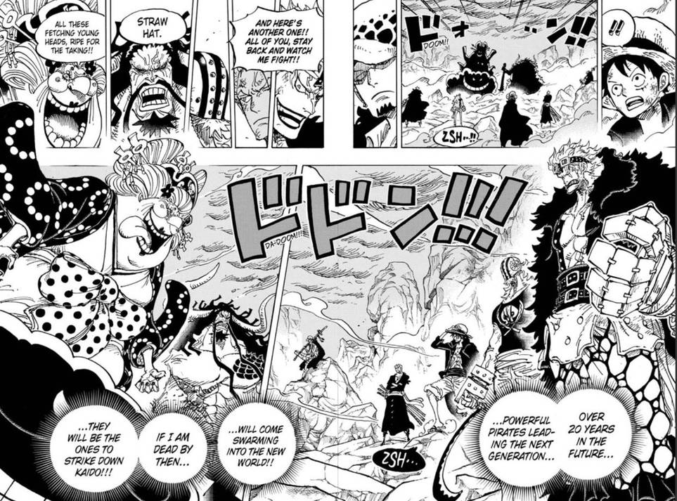 One Piece Chapter 1 000 Luffy Reasserts Himself As The Future King Of The Pirates