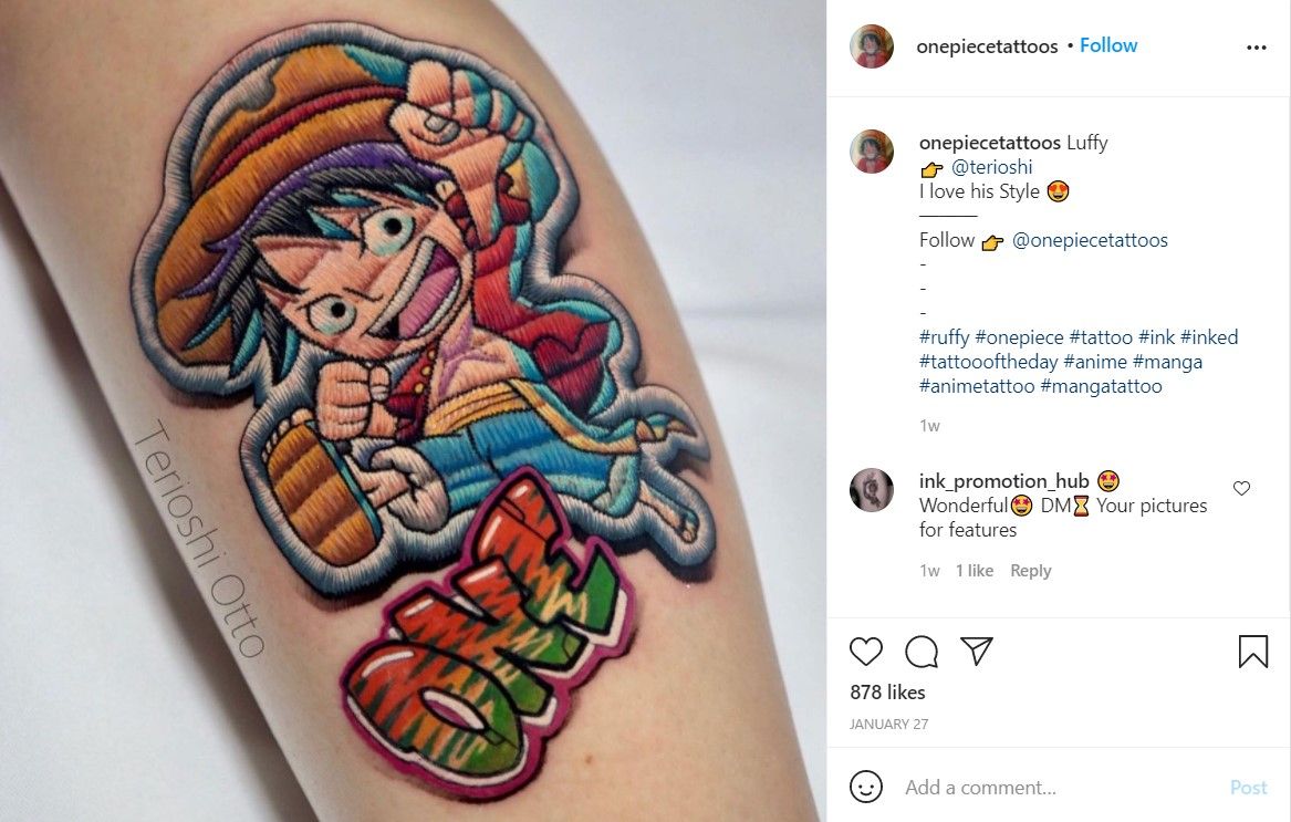 10 One Piece Tattoos To Inspire Your Next Ink Pagelagi