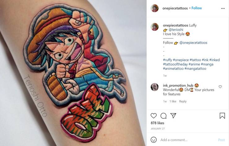 10 One Piece Tattoos To Inspire Your Next Ink Cbr