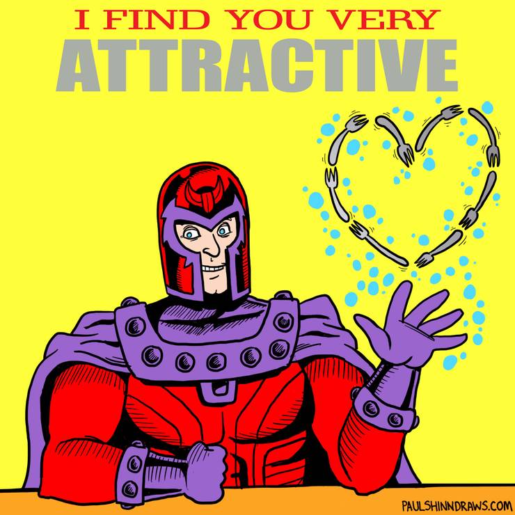 Image result for magneto burger valentines card