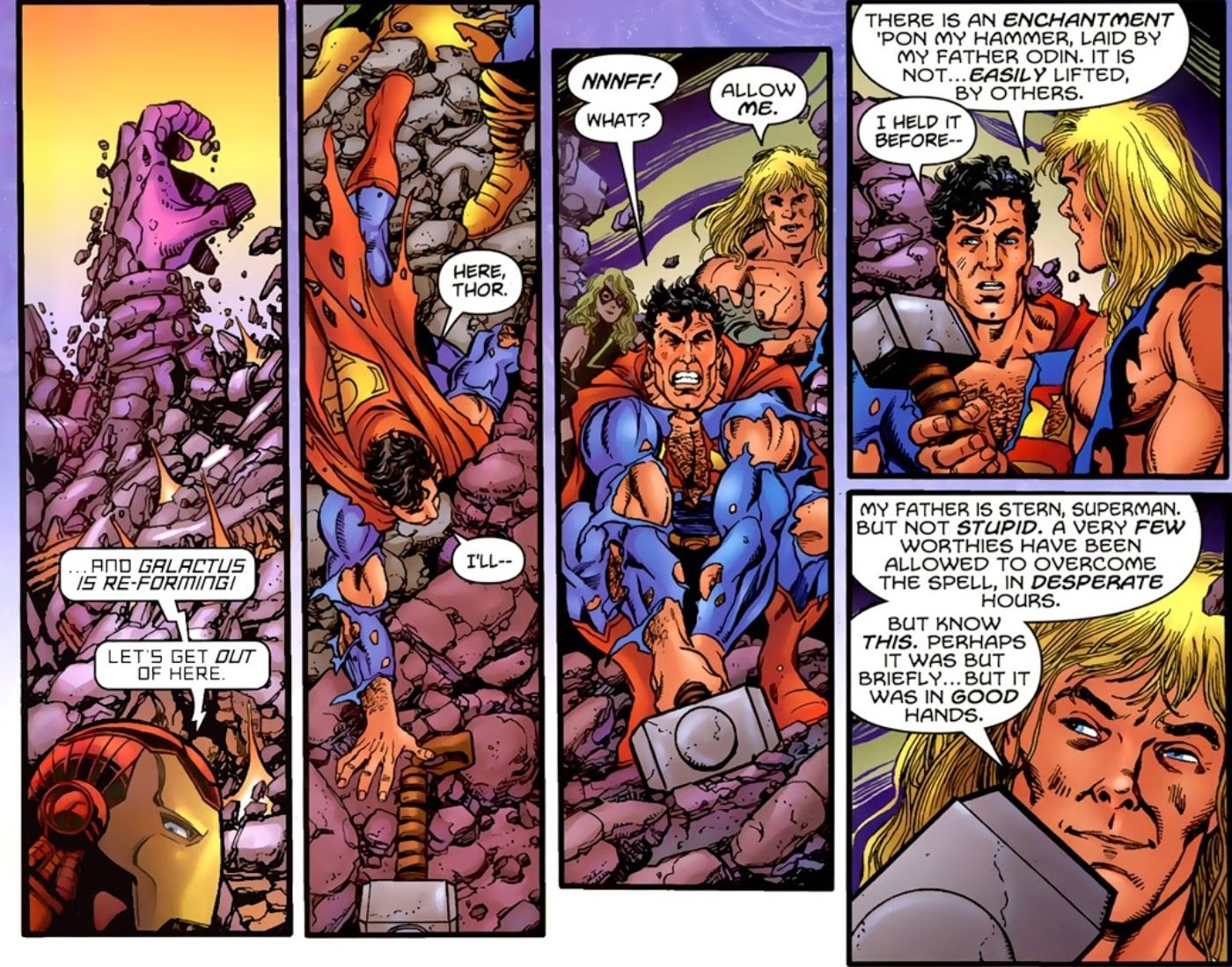 Thor Superman and Wonder Woman Lifted Mjolnir But Only One Is TRULY