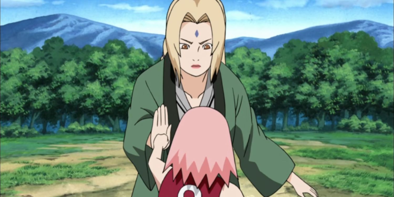 2 tsunade training young sakura