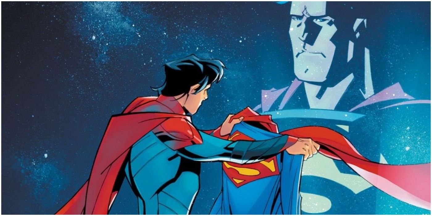 jon kent finds supermans cape