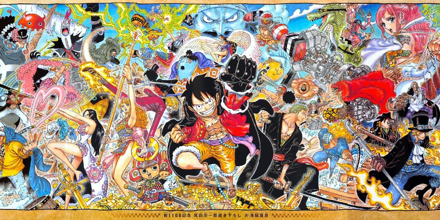 One Piece Celebrates 100 Volumes With Massive 50Character Poster