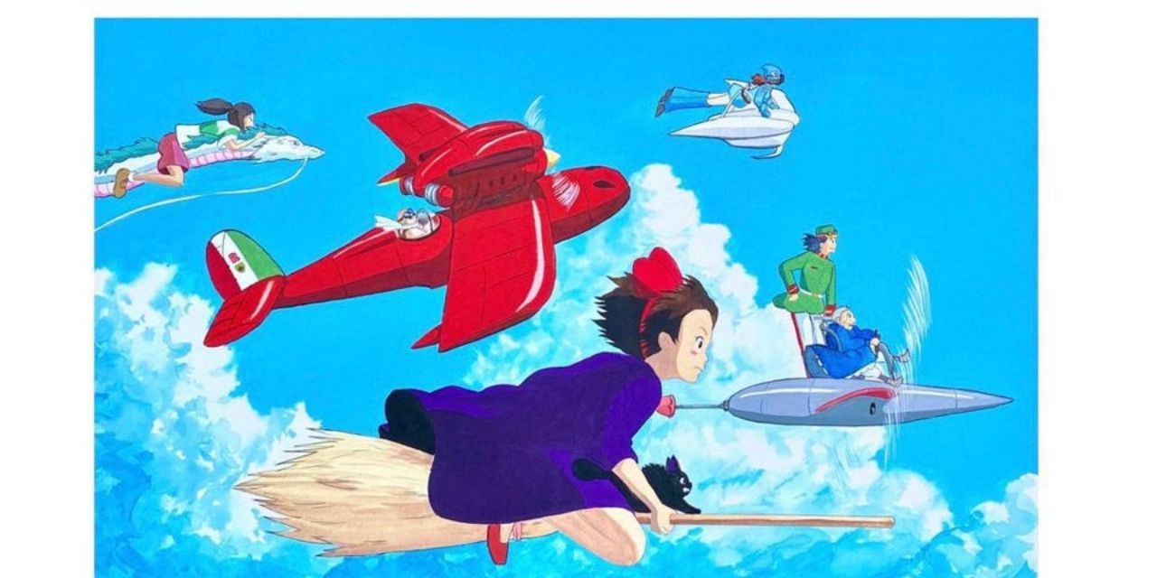 Kiki, Haku and Other Studio Ghibli Characters Fly High in Beautiful Fan Art