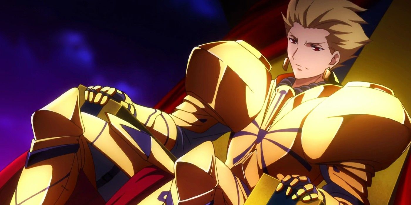 Gilgamesh Sits On His Throne In Fate Zero